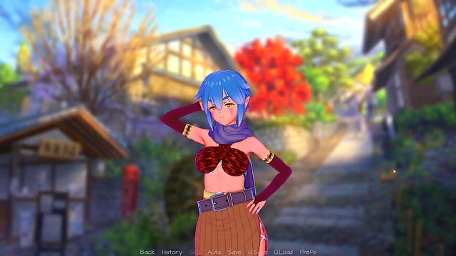 Big-Busted Cartoon Girl Gives Blowjob & Handjob For Juicy Finish