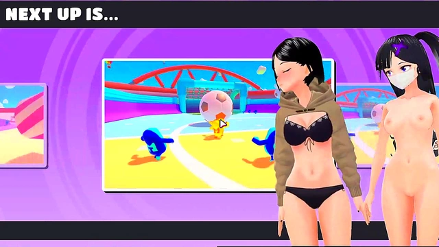 VTuber Miyu & Liz Play Fall Guys For Naughty Hentai Fun