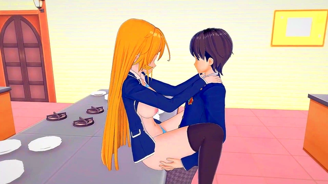 Erina Nakiri Seduces New Prodigy in 3D Hentai Food Wars Scene