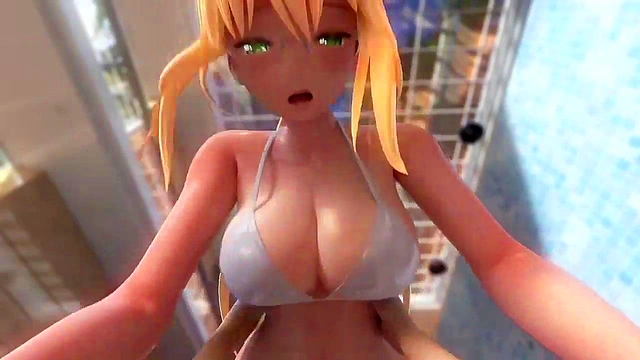 Tearju's Big Tits Bounce in To Love Ru Diary POVCowgirl Action