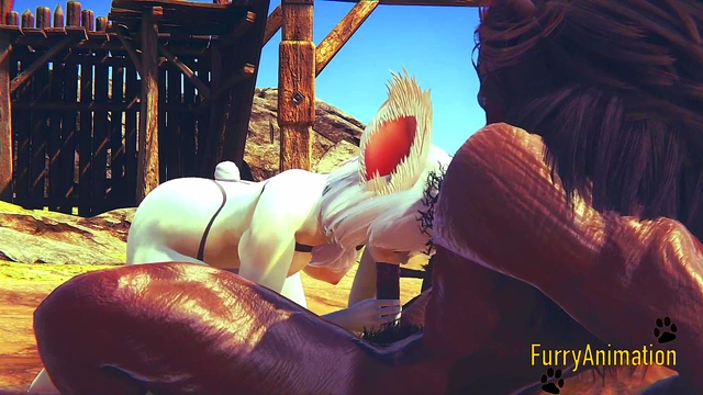 Beast & Bunny Furry Hentai Have Wild Sex On Mountain For Juicy Creampie