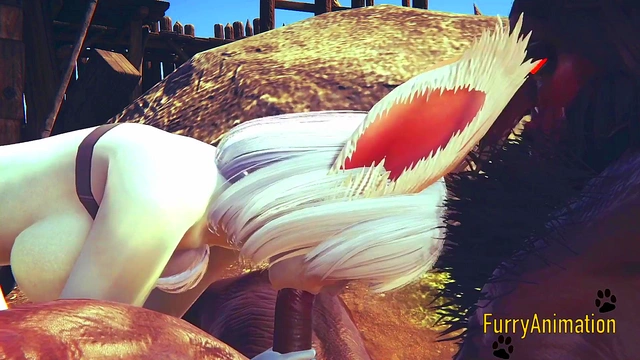 Beast & Bunny Furry Hentai Have Wild Sex On Mountain For Juicy Creampie