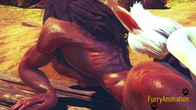 Beast & Bunny Furry Hentai Have Wild Sex On Mountain For Juicy Creampie