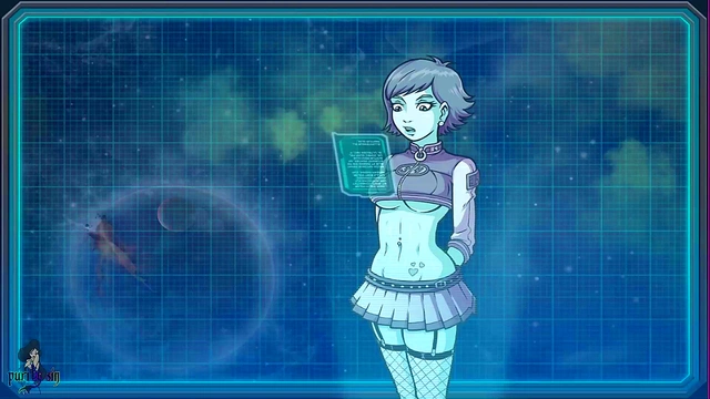 Redheaded Anime Alien With Big Boobs Seduces Robot In Akaburs Hentai Game