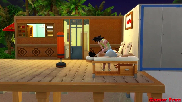 Seductive Milf Milk Succumbs to Goku’s Passionate Massage Seduction