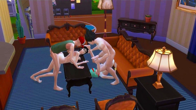 Bulma Joins Goku & Vegeta for Hot Anime Cuckold Action with Master Roshi