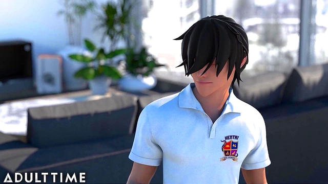 Hentai Step-Sister Rides Cock & Engages in Hot Lesbian Action