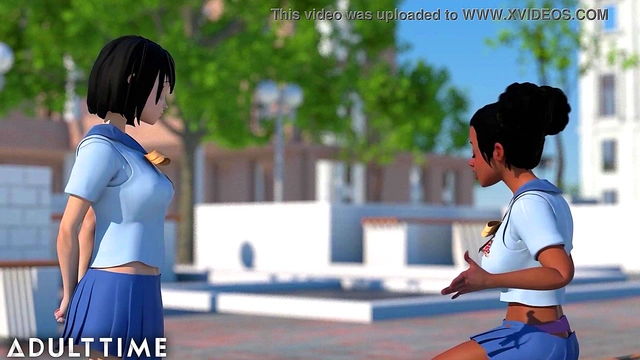 Hentai Step-Sister Rides Cock & Engages in Hot Lesbian Action