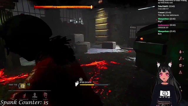 Lewd VTuber Neko Gets Spicy Spanking While Playing Dead By Daylight Hentai Anime