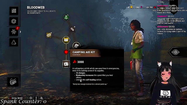 Lewd VTuber Neko Gets Spicy Spanking While Playing Dead By Daylight Hentai Anime