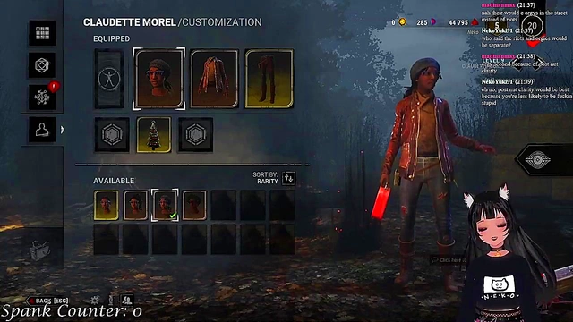 Lewd VTuber Neko Gets Spicy Spanking While Playing Dead By Daylight Hentai Anime