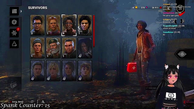 Lewd VTuber Neko Gets Spicy Spanking While Playing Dead By Daylight Hentai Anime