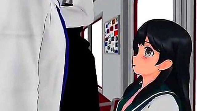 Big-Titted Anime Chick Rides Dick Reverse On Train For Hot Paizuri Action