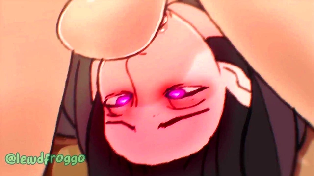 Cute Goth Cartoon GF Gets Face Fucked & Oral Pleasure In LewdFroggo Anime