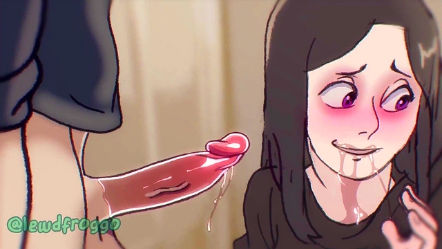 Cute Goth Cartoon GF Gets Face Fucked & Oral Pleasure In LewdFroggo Anime