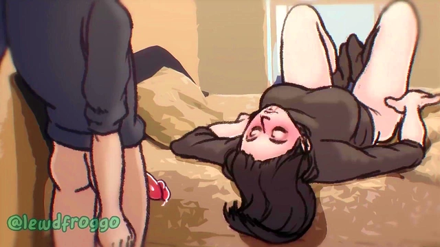 Cute Goth Cartoon GF Gets Face Fucked & Oral Pleasure In LewdFroggo Anime