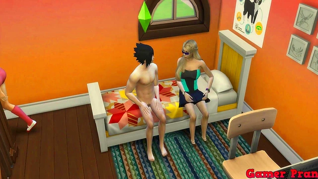 Sakura Catches Sasuke Fucking Her Friend Hard With Anal & Blowjob Action