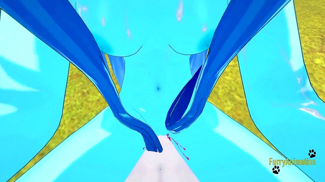 POV Glaceon Gives Seductive Boobjob & Gets Fucked By Rough Cinderace For Creampie