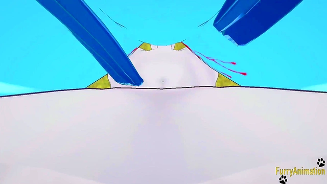 POV Glaceon Gives Seductive Boobjob & Gets Fucked By Rough Cinderace For Creampie