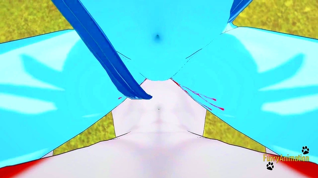 POV Glaceon Gives Seductive Boobjob & Gets Fucked By Rough Cinderace For Creampie