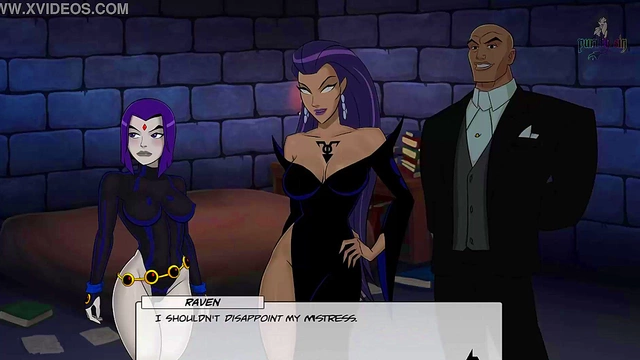 Horny Catwoman & Wonder Woman Lick Blonde Harley Quinn's ASS in DC Anime Scene