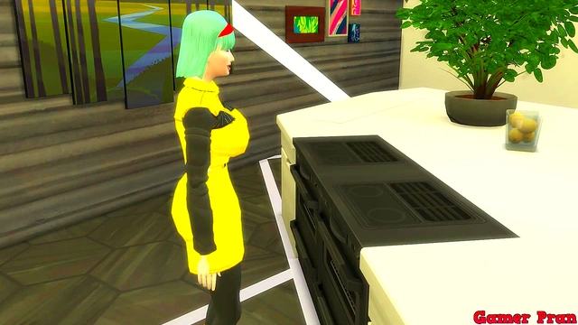 Stepmom Bulma Catches Stepson Masturbating & Teaches Him Hardcore Sex Lessons