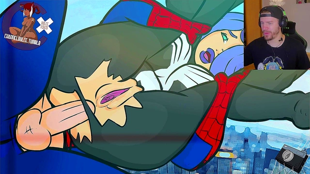 Spider-Man & Mary-Jane’s Steamy Hentai Adventure Ends in Pussy Fucking Creampie