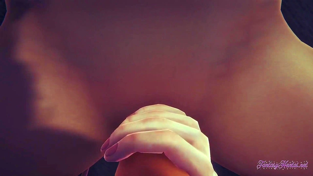 Annie Leonhart Gives POV Blowjob & Gets Fucked On Tatami For 3D Hentai Creampie