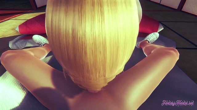 Annie Leonhart Gives POV Blowjob & Gets Fucked On Tatami For 3D Hentai Creampie