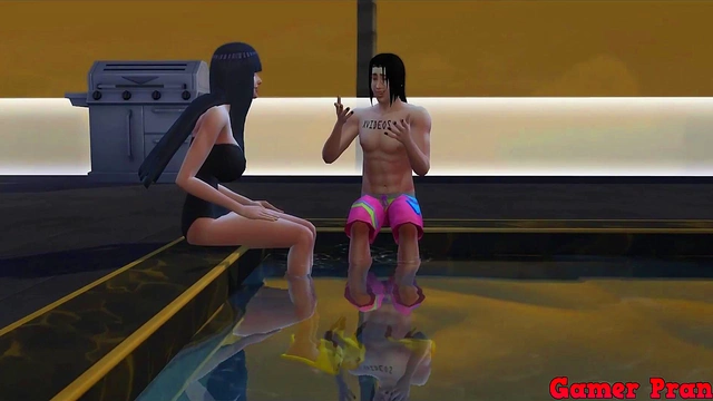 Hinata Cheats With Itachi for Hardcore Pool Sex & Anal Fun in Naruto Hentai