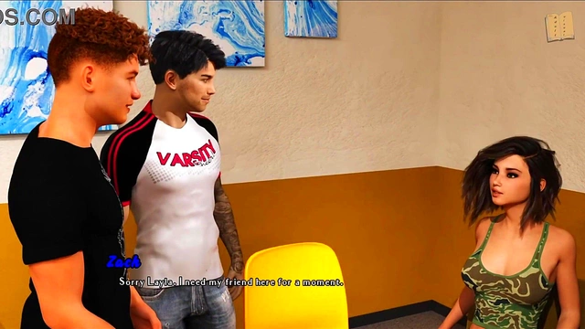 Hot Blonde & Brunette Teens Enjoy Big-Ass Action in 3D Hentai Cartoon Ecstasy