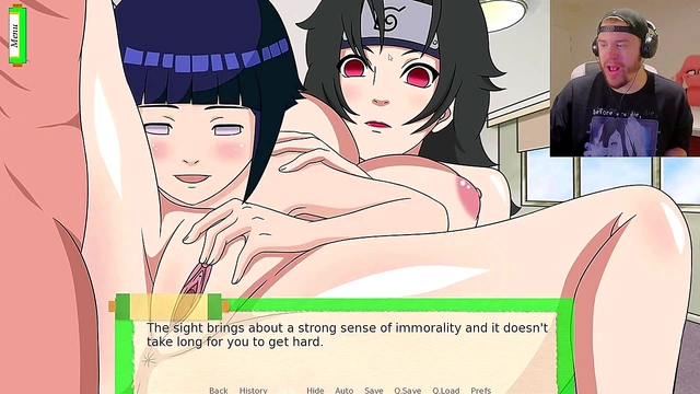 Naruto Anime Girls Engage in BDSM Threesome with Doggy Style Action
