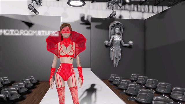 Sexy Brunette in Lingerie Shows Off Fallout 4 Fashion for Hentai Fun