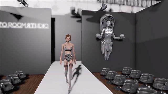 Sexy Brunette in Lingerie Shows Off Fallout 4 Fashion for Hentai Fun