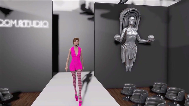 Sexy Brunette in Lingerie Shows Off Fallout 4 Fashion for Hentai Fun