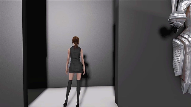 Sexy Brunette in Lingerie Shows Off Fallout 4 Fashion for Hentai Fun