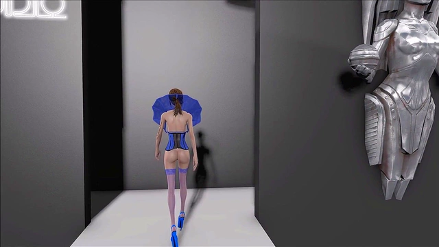 Sexy Brunette in Lingerie Shows Off Fallout 4 Fashion for Hentai Fun