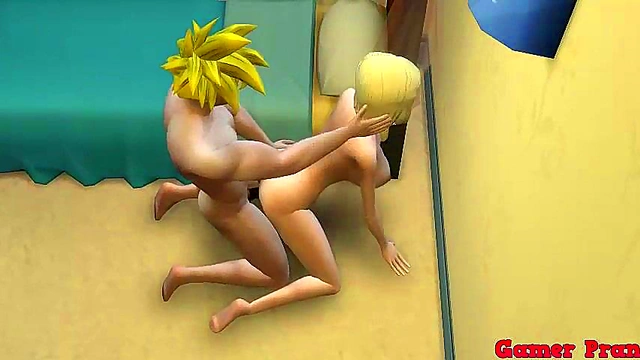 Goku Welcomes Number 18 With Hardcore Anal Sex While Videl Watches Jealously