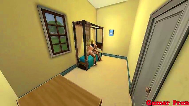 Goku Welcomes Number 18 With Hardcore Anal Sex While Videl Watches Jealously