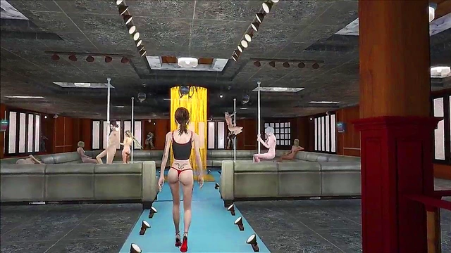 Sexy Brunette Shows Off Hot Panty Fashion in Fallout 4 Anime Style