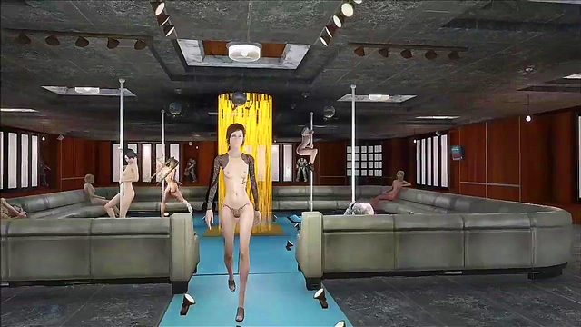 Sexy Brunette Shows Off Hot Panty Fashion in Fallout 4 Anime Style