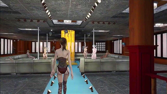 Sexy Brunette Shows Off Hot Panty Fashion in Fallout 4 Anime Style