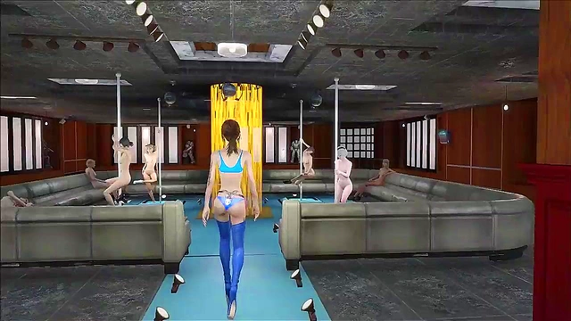 Sexy Brunette Shows Off Hot Panty Fashion in Fallout 4 Anime Style