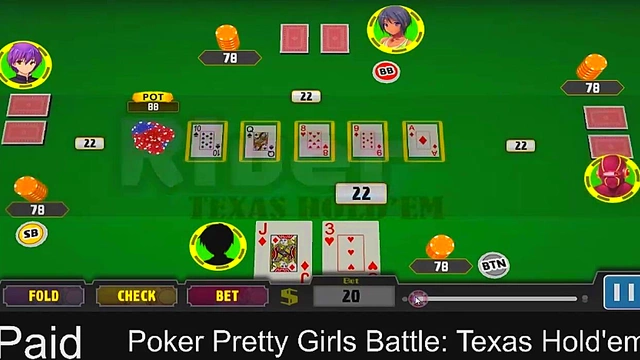 Sexy Anime Girls Play Steamy Poker for Erotic Stakes in Texas Hold'em