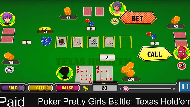 Sexy Anime Girls Play Steamy Poker for Erotic Stakes in Texas Hold'em