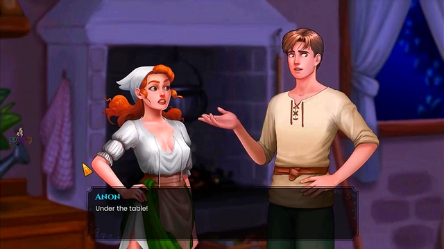 Elven Princess Masturbates With Magic & Big Dick Farmhand Action