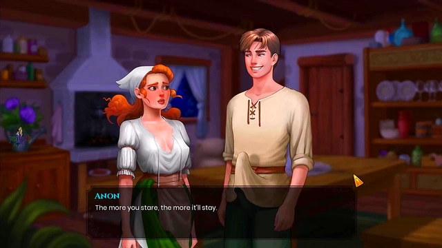 Elven Princess Masturbates With Magic & Big Dick Farmhand Action