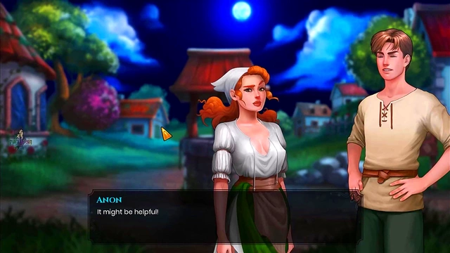 Elven Princess Masturbates With Magic & Big Dick Farmhand Action