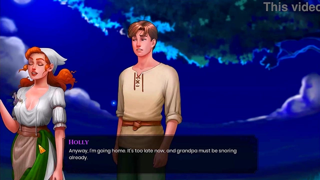 Elven Princess Masturbates With Magic & Big Dick Farmhand Action