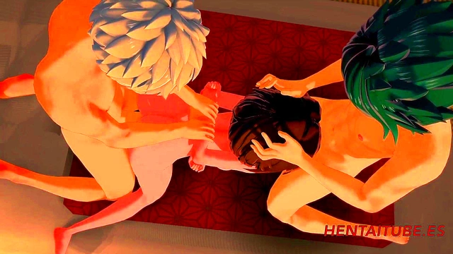 My Hero Academia Hentai – Deku, Bakugo & Ochaco’s Wild Uncensored Threesome Adventure